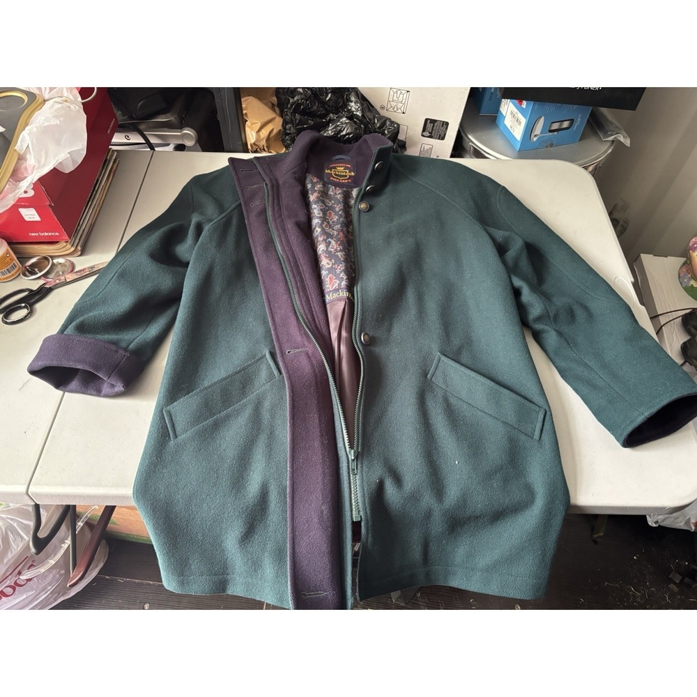 Mackintosh‎ New England Women's Green Size 12 Wool Peacoat Jacket